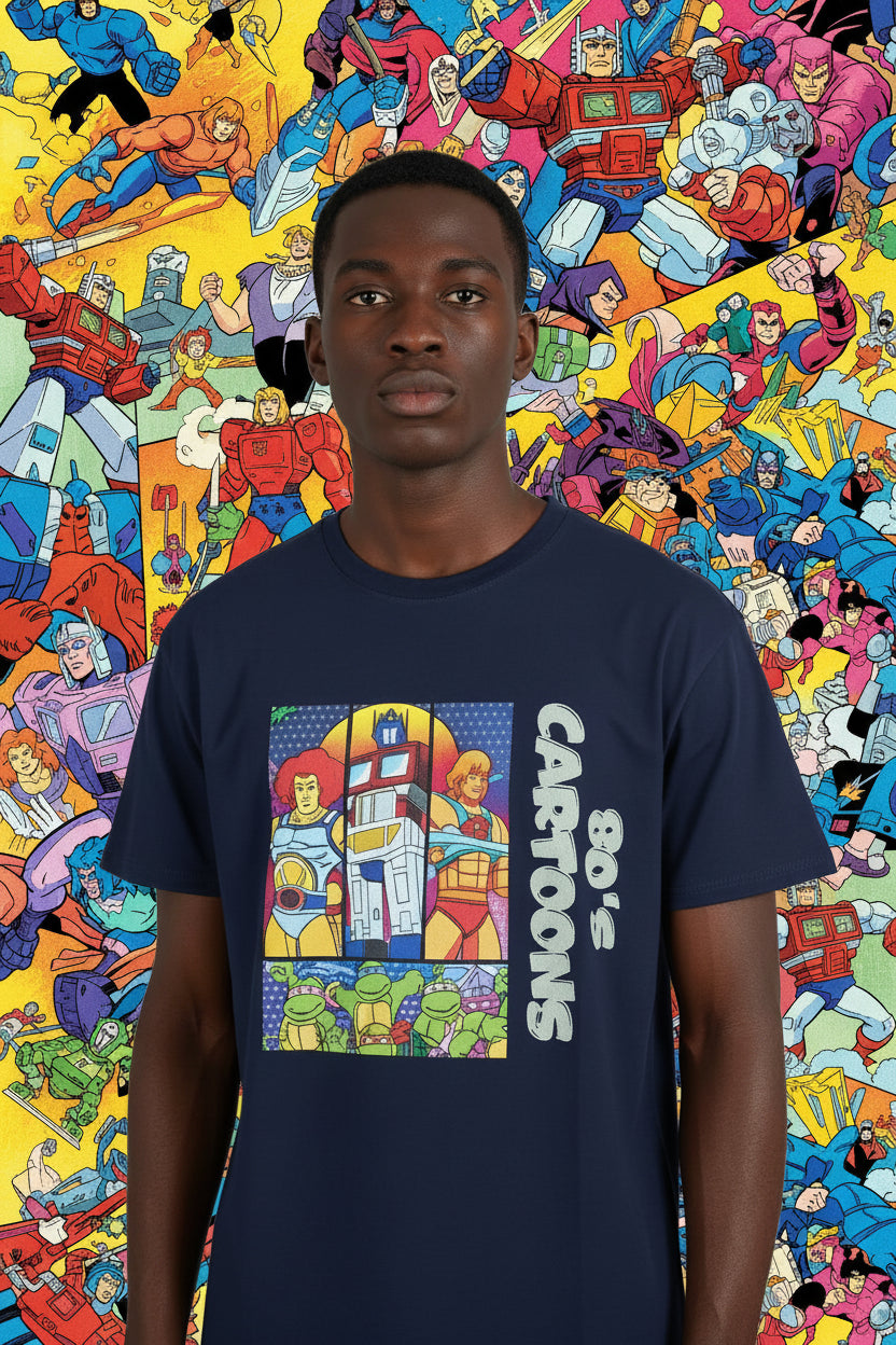 Classic Back In Da Day 80's Cartoons XL 100% Cotton