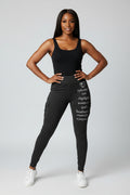 Ephesians 2:10 Women Joggers Black 100% Cotton