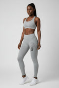 Luke 1:45 Gray Leggings Women XL